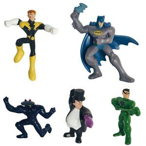 DC Comics Batman & Villains Action Figures Set Of 5 McDonalds 2011 Collectibles